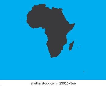 Shape Continent Africa Stock Illustration 230167348