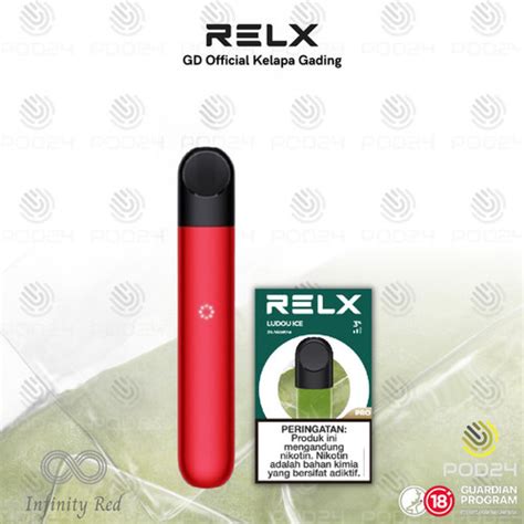 Jual Relx Bundle Infinity Red Device And Pods Strawberry Burs