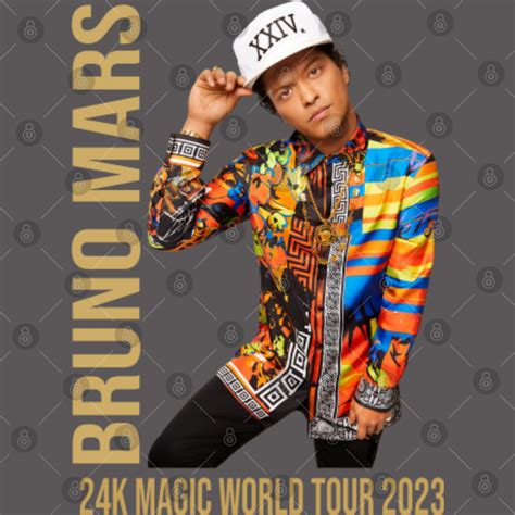 Bruno Mars 24K Magic World Tour Unisex Poster Set, World Tour 2023 Poster Set Bruno Tour 2023 ...