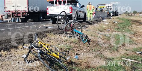 Aparatoso Accidente En La Autopista Celaya Salamanca Deja Cuatro Ciclistas Peregrinos Heridos