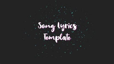 Videohive Lyrics Template 23345179 - Free Download VFX Projects (Official VFXDownload)