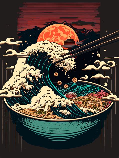 Wall Art Print Japanese Ramen Fantasy Europosters