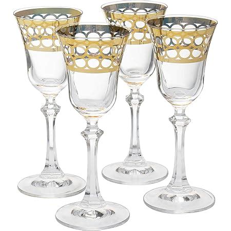 Amazon Interglass Italian Crystal Wine Glasses Vintage Design