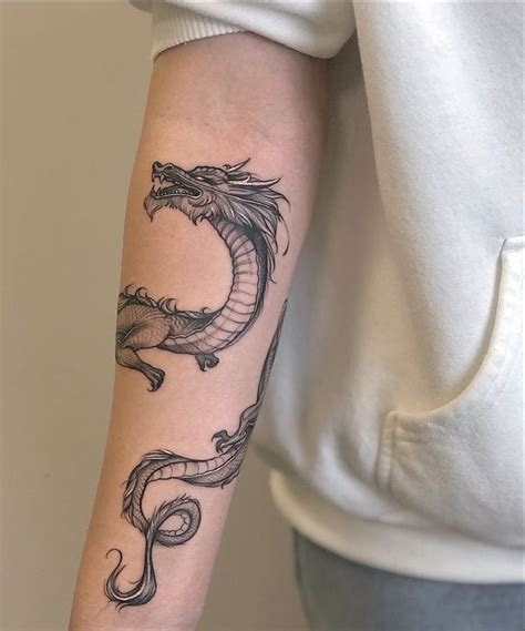 Dragon Sleeve Tattoo for Arm