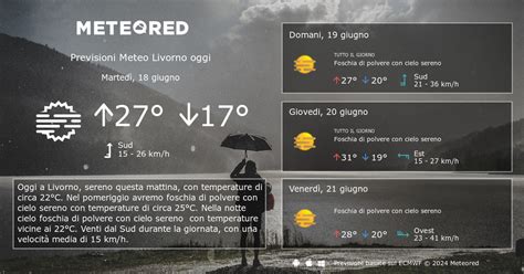 Meteo Livorno Previsioni A Giorni Meteored