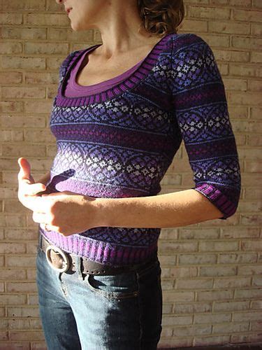 Ravelry Project Gallery For Autumn Rose Pullover Pattern By Eunny Jang Knitting Inspiration