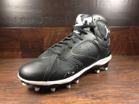 Air Jordan 7 Retro Vii Black White Oreo Football Cleat 719543 010 Men Bnib Ebay