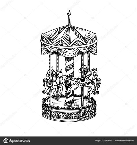 Vintage Carousel Illustration