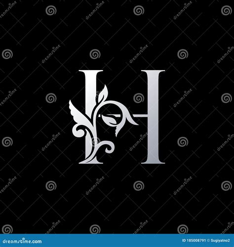 Ornate Initial Letter H Luxury Logo Icon Vintage H Letter Logo Design