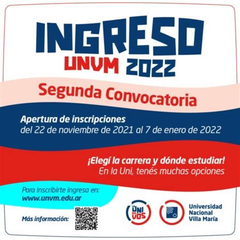 Inscripciones Abiertas Para Estudiar En La UNVM I A P De Ciencias Humanas