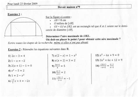 Devoir Maison De Math Seconde Ventana Blog