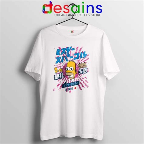 Homer Simpson Mr Sparkle Tshirt Rising Sun Tee Shirts