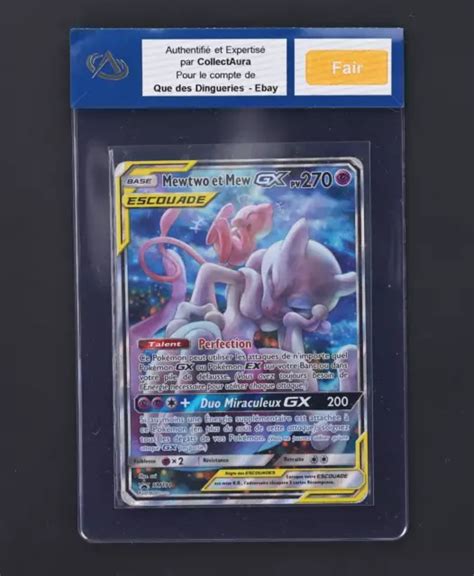 CARTE POKEMON MEWTWO Et Mew GX FA Alt Promo SM191 FR EUR 32 50