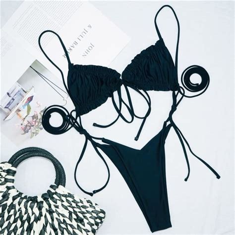 Ensemble bikini froncé avec volants MAILLOT DE BAIN Type X20SW3969
