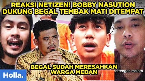 Reaksi Netizen Bobby Nasution Dukung Begal Tembak Mati Ditempat Begal