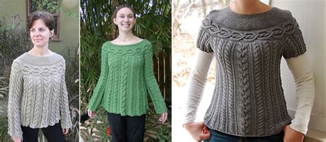 Cable Luxe Knitted Tunic Free Knitting Pattern