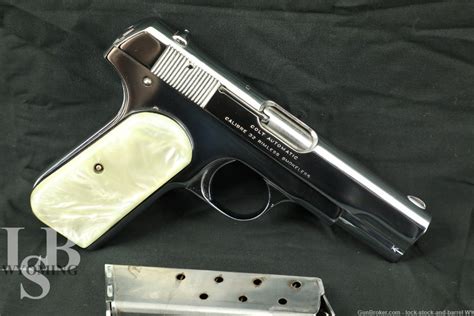 Colt Model 1903 Pocket Hammerless Pistol 32 Acp Semi Auto 1919 Candr Rare Wyoming Outpost Auctions