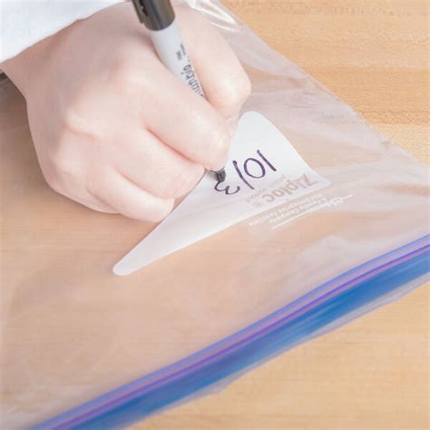 Ziploc® Two Gallon Freezer Bags W Double Zipper And Write On Label 100 Case