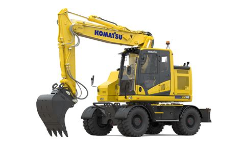 Komatsu Pw168 11 Wheeled Excavator Marubeni Komatsu