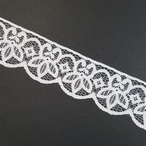 Vintage Scalloped Inch White Lace Trim By The Yard