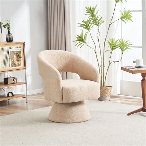 Swivel Accent Chair Armchair Mid Century Degree Swivel Barrel