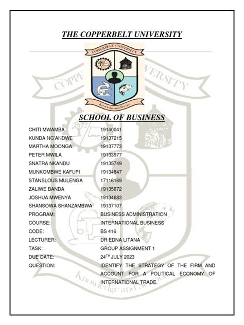 International Business Assignment Group 1 Pdf Subsidy Tariff