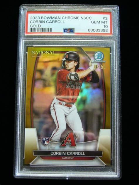 Corbin Carroll Bowman Chrome Nscc Gold Ref