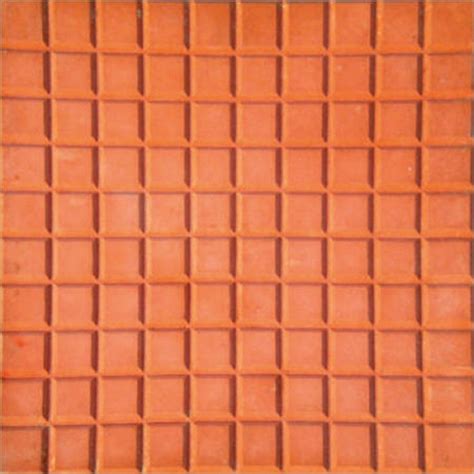 Matt Red Cement Chequered Tile For Flooring Thickness Mm At Best