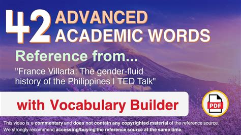 42 Advanced Academic Words Ref From The Gender Fluid History Of The