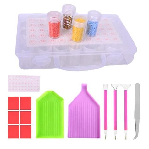 Diamond Painting Accessoires Boite De Rangement Kit Stylo Pincettes