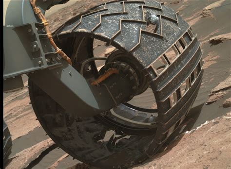 Daily Timewaster Wear And Tear On The Curiosity Mars Rovers Wheel