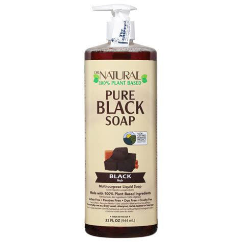 Save On Dr Natural Pure Black Multi Purpose Liquid Soap Order Online