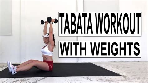 Tabata Workout With Weights Youtube