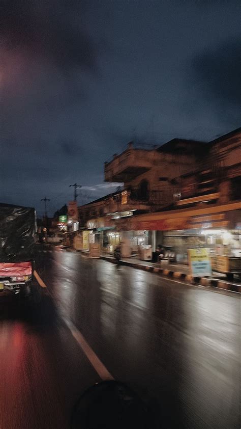 Aesthetic Road Estetika Perjalanan Perjalanan Malam Fotografi