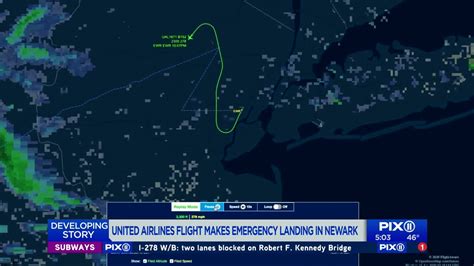 United Flight Makes Emergency Landing At Newark Airport After Flames