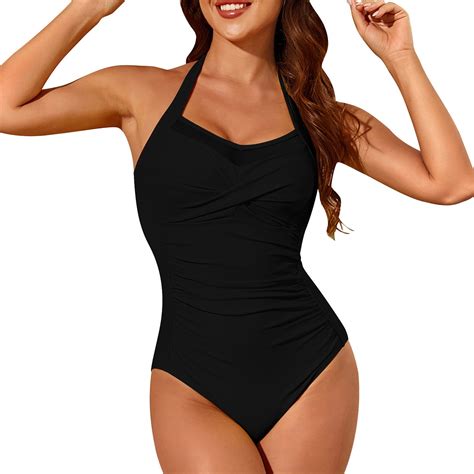 Beai Womens Swimsuit Tummy Control One Piece Boho Bikini Tops For Women