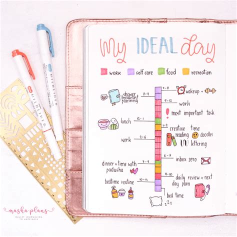 Creating Routines In Your Bullet Journal For Success And Structure Masha Plans