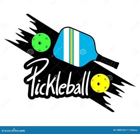 Pickleball Racket Illustration Stock Vector Illustration Of Racket