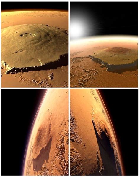 Olympus Mons On Mars Is The Tallest Volcano In The Solar System It S 16 Miles 24km High And