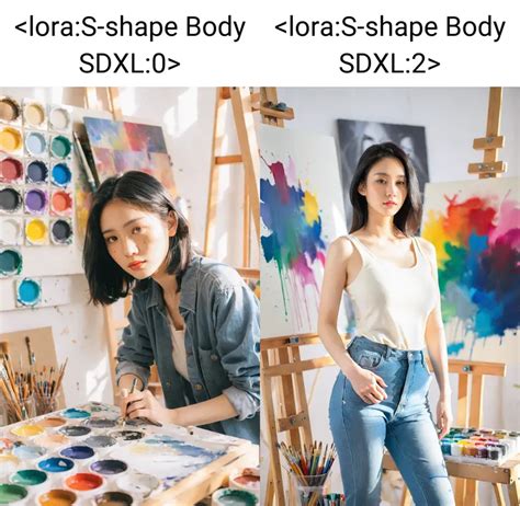 【麻瓜lora】身材调节器s Shape Body Sdxl Lora 会魔法de大麻瓜 Liblibai