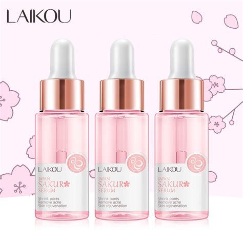 Jual Laikou Sakura Serum Cherry Blossom Menghilangkan Bintik Kerutan