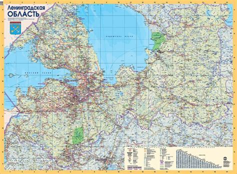Карта ленинградской области и карелии с городами