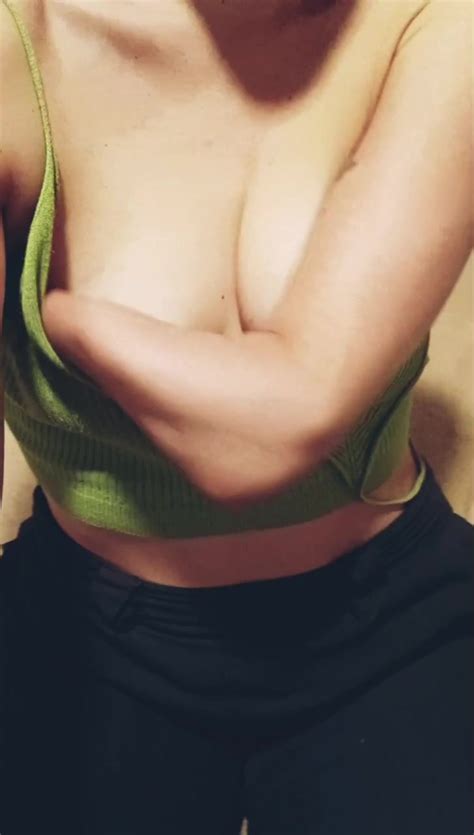 LBE Rubs Her Tits ThisVid