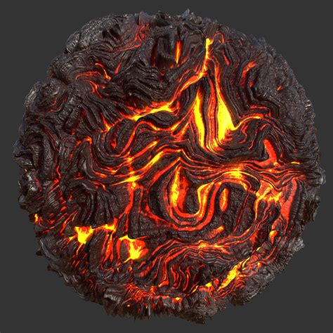 Volcanic Lava Flow Texture Free PBR TextureCan