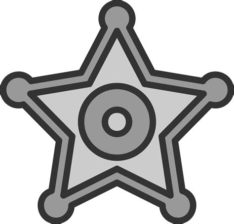 Sheriff Badge Vector Icon Design 16596197 Vector Art At Vecteezy