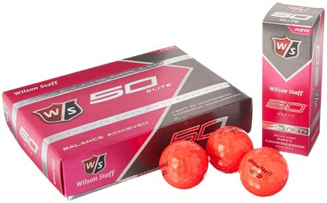 Wilson Staff Fifty Elite Golf Balls 12 Pack Pink Amazon