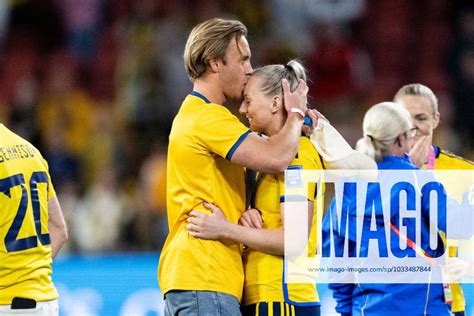 Stina Blackstenius Of Sweden Celebrates With Her Boyfriend After