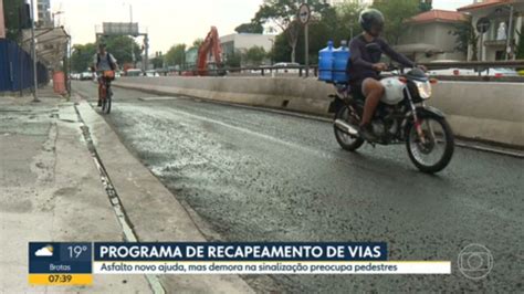 V Deo Programa De Recapeamento De Vias Na Capital Bom Dia Sp G