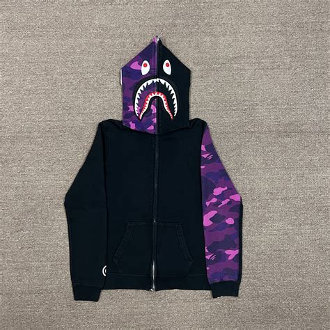 Bape Color Camo Shark Full Zip Hoodie Grailed