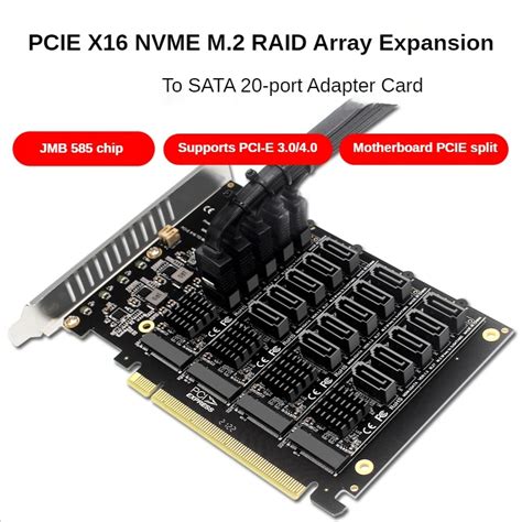 Pciex Nvme M Mkey Ssd Raid Array Expansion Adapter Card Motherboard